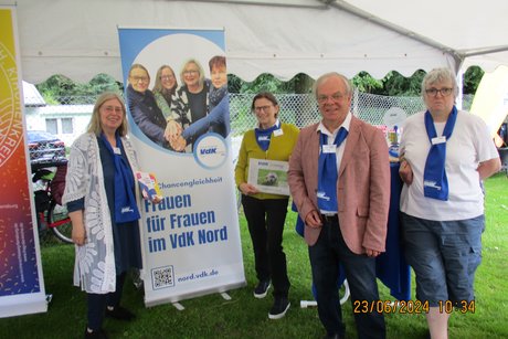 Infostand im Stadion