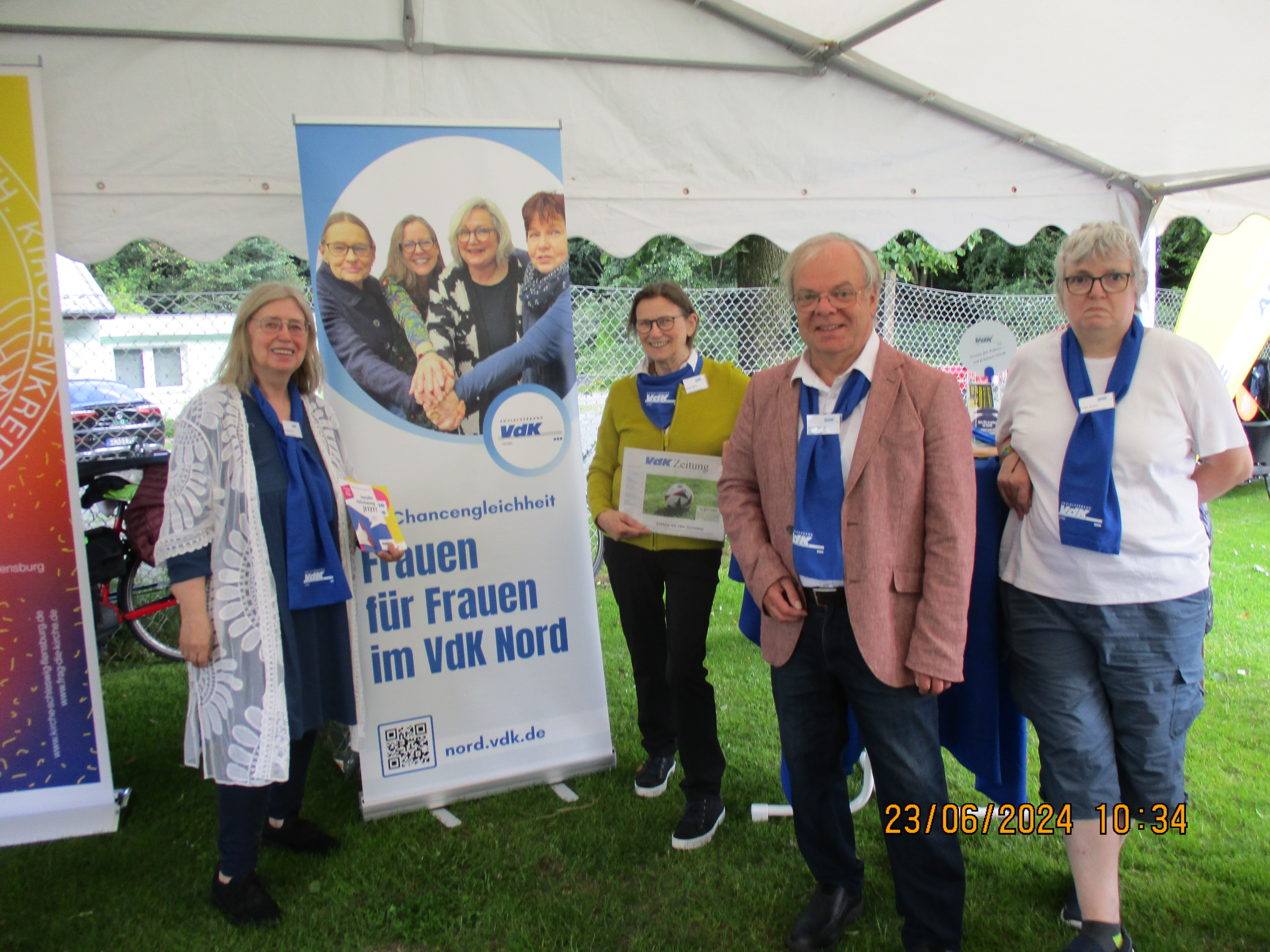 Infostand im Stadion